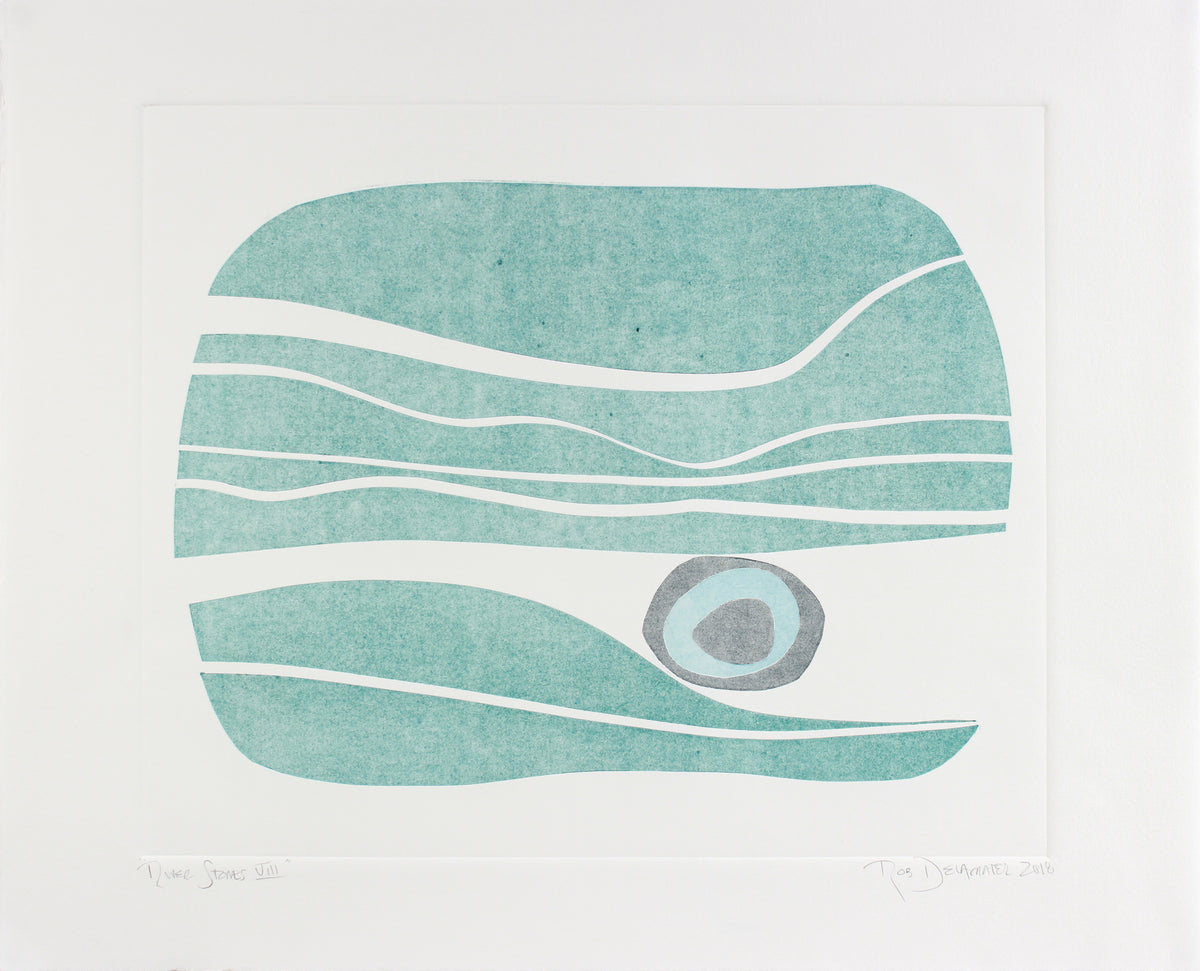 <i>River Stones VIII</i> <br>2018 Monotype <br><br> #A7145