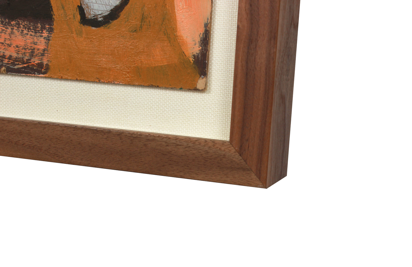 Modernist Shapes in Autumn Colors<br>Late 1950s Oil on Paper <br><br>#A7204