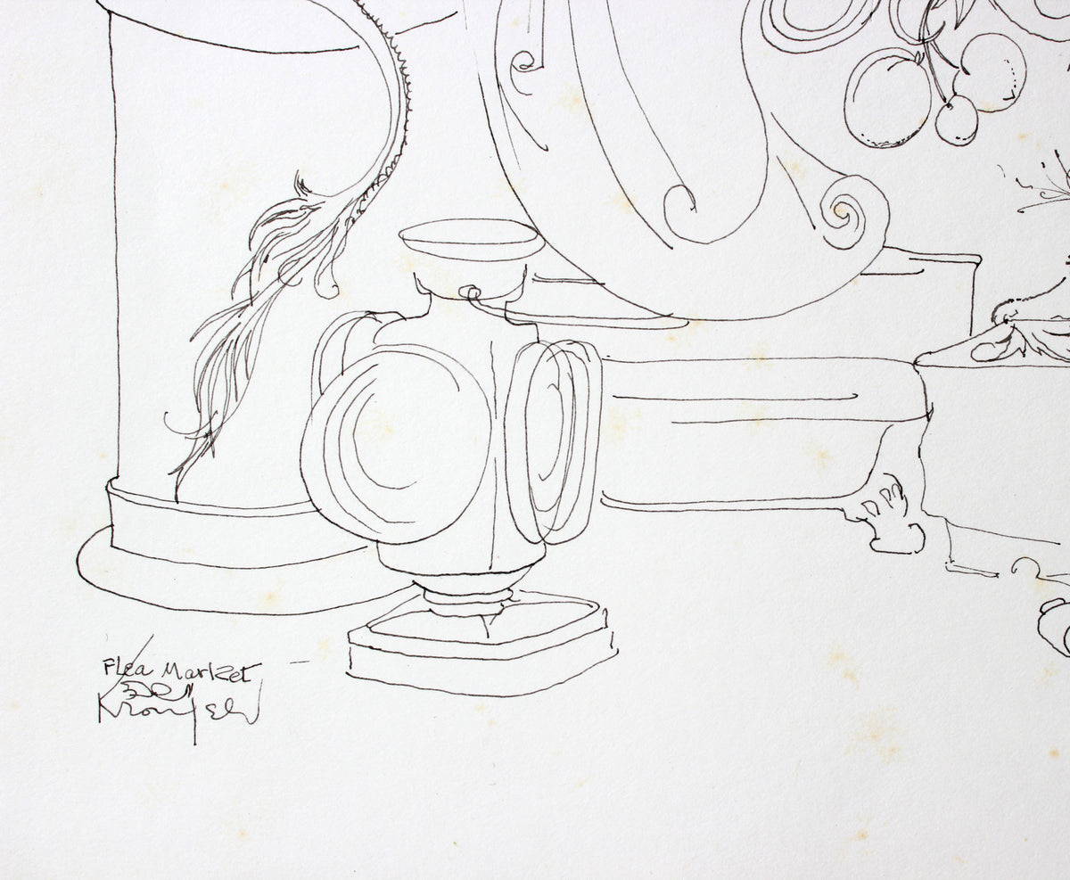 <i>Flea Market</i><br>1960-80s Ink<br><br>#A7276