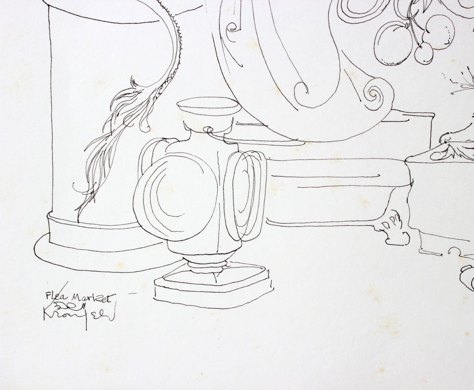 <i>Flea Market</i><br>1960-80s Ink<br><br>#A7276