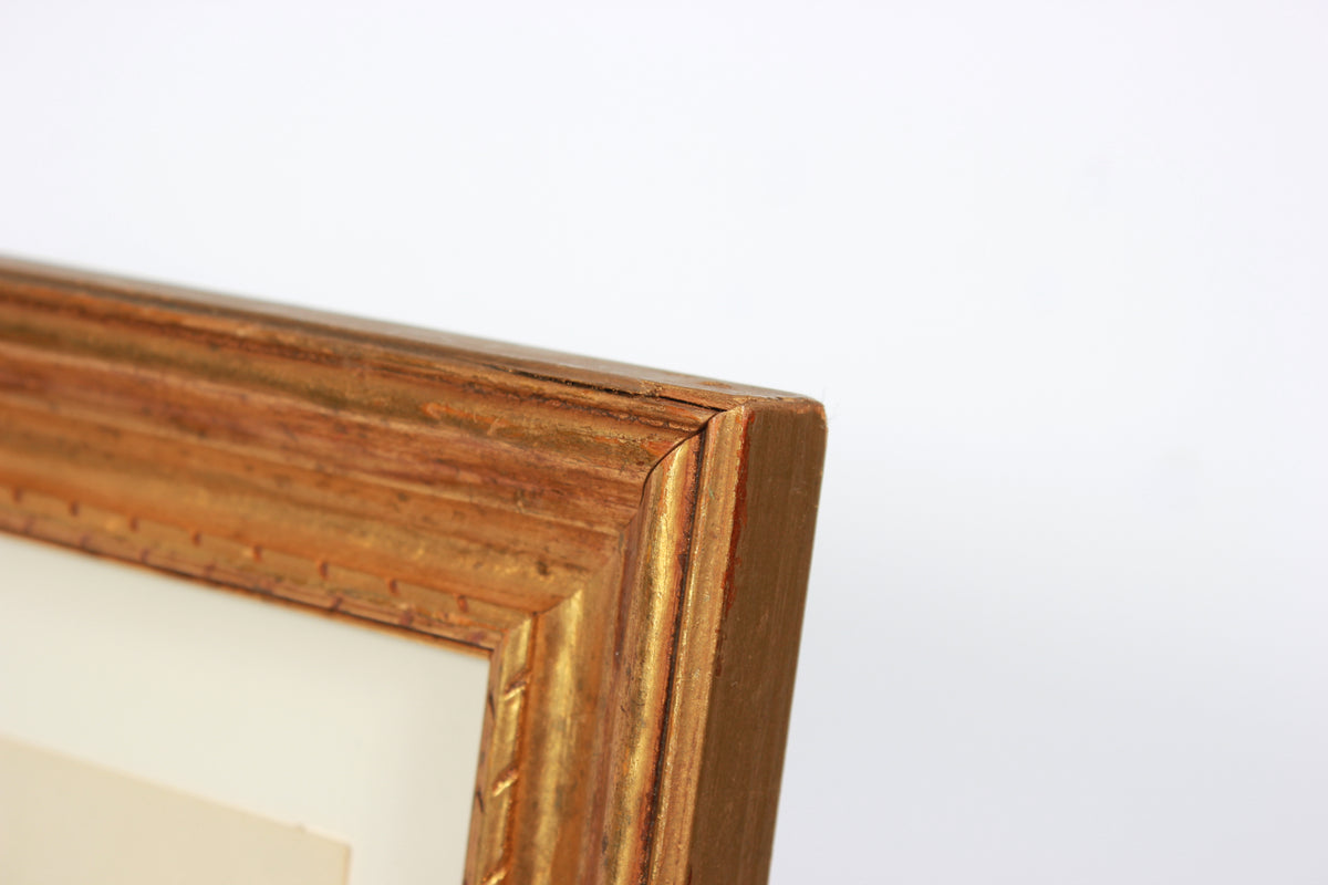 Monochrome Modernist Nude with Crown <br>Late 20th Century Ink <br><br>#A7284