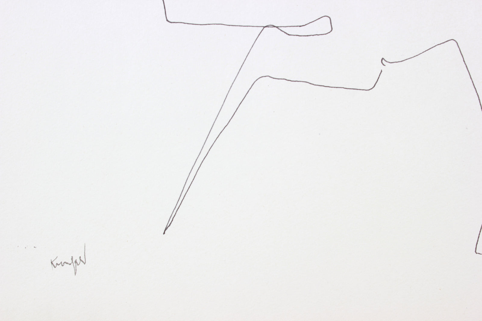 Star-Burst Abstract Drawing <br>1960-80s Ink <br><br>#A7291