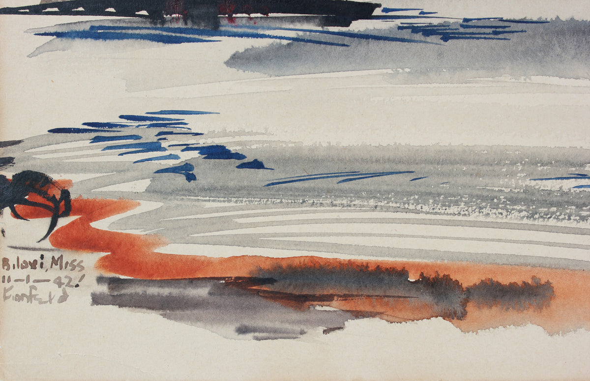 <i>Bilox, Mississippi </i><br> Early 20th Century Watercolor <br><br>#A7293