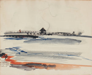 <i>Bilox, Mississippi </i><br> Early 20th Century Watercolor <br><br>#A7293