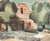 Old Mission, California<br>Mid-Late 20th Century Watercolor <br><br>#A7383