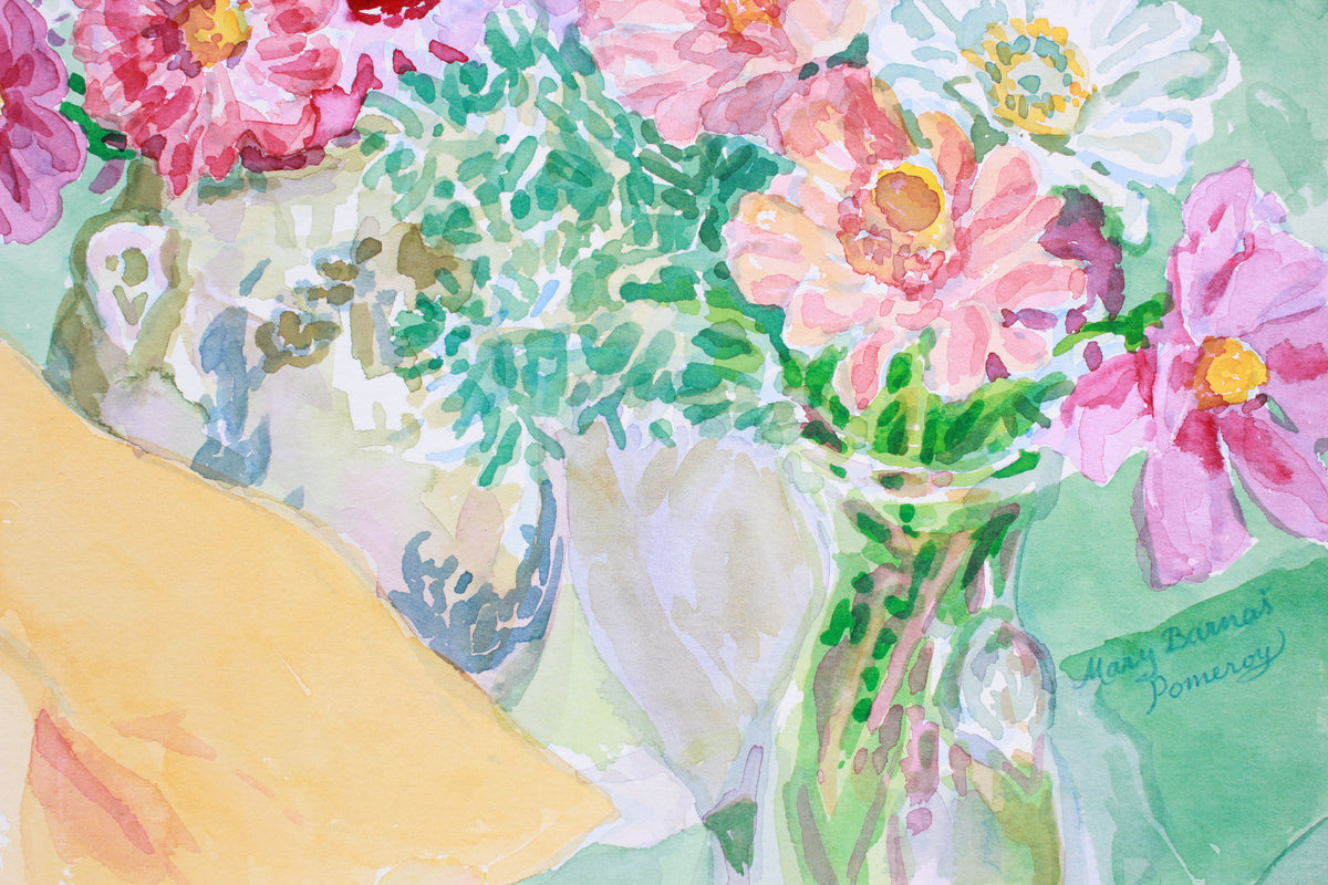 <i>Floral Messengers of Autumn</i> <br>October 2000 Watercolor <br><br>#A7389