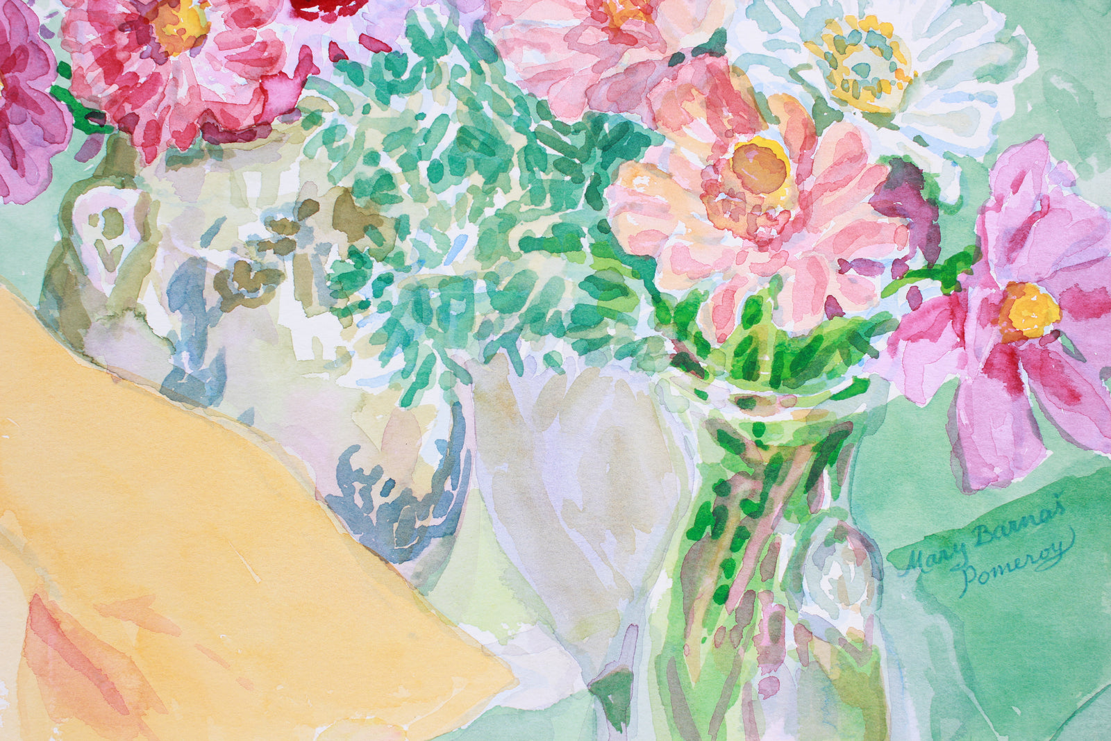 <i>Floral Messengers of Autumn</i> <br>October 2000 Watercolor <br><br>#A7389