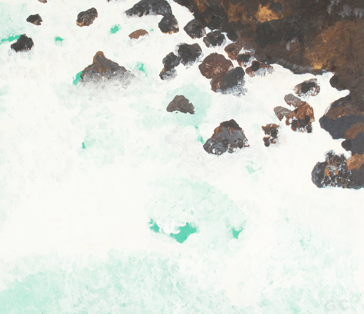 <i>The Point, Hawaii</i> <br>2018 Acrylic <br><br>#A7430