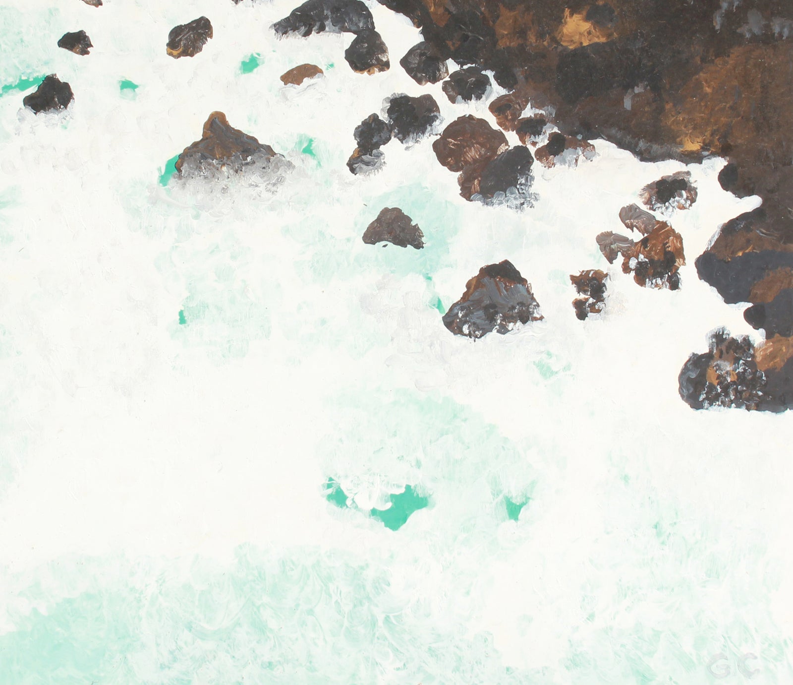 <i>The Point, Hawaii</i> <br>2018 Acrylic <br><br>#A7430