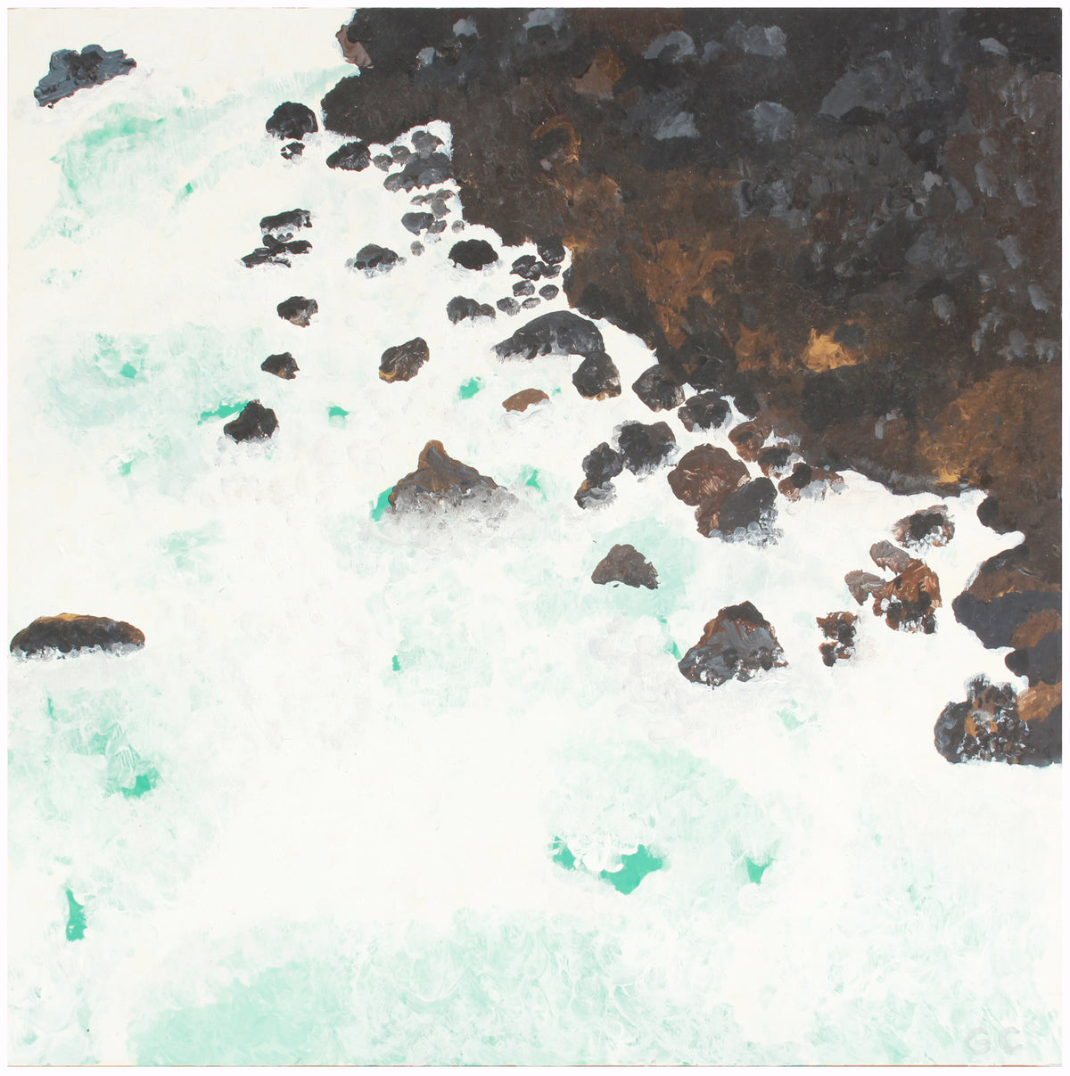 <i>The Point, Hawaii</i> <br>2018 Acrylic <br><br>#A7430