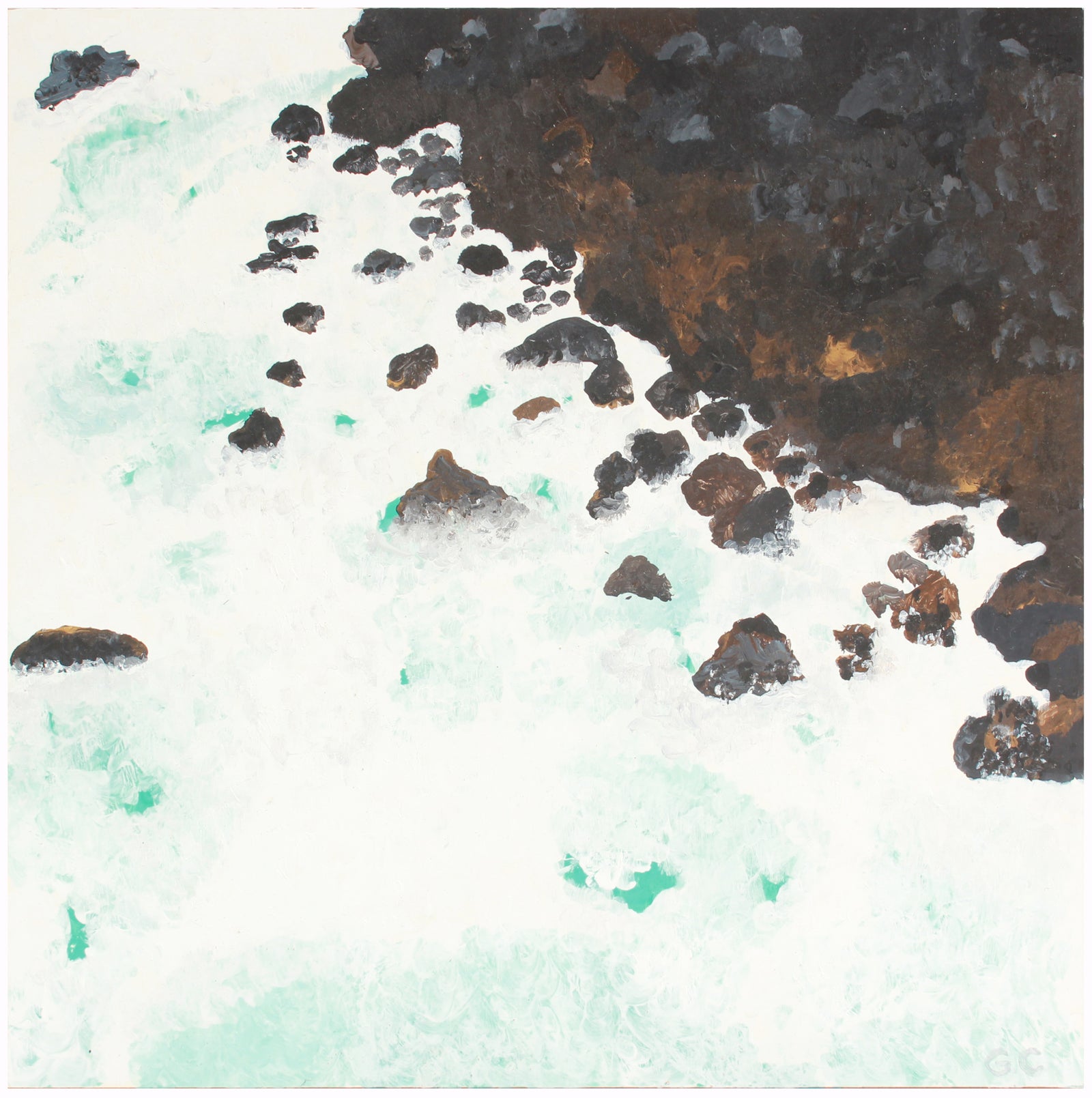 <i>The Point, Hawaii</i> <br>2018 Acrylic <br><br>#A7430