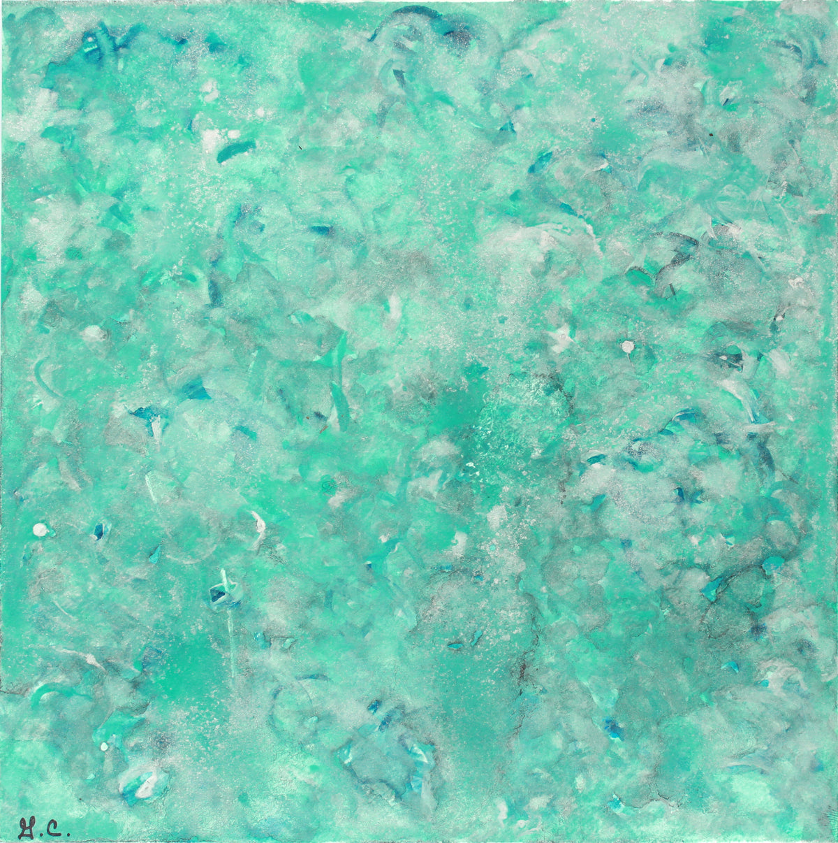 <i>Warm Pond, Rain</i> <br>2018-19 Gouache <br><br>#A7434