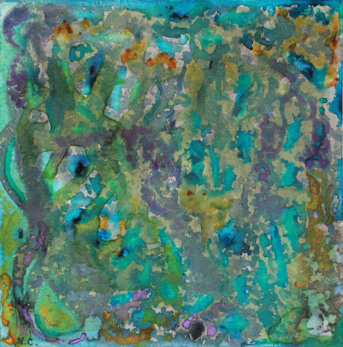 <i>Warm Pond, Shade</i> <br>2018-19 Gouache <br><br>#A7435