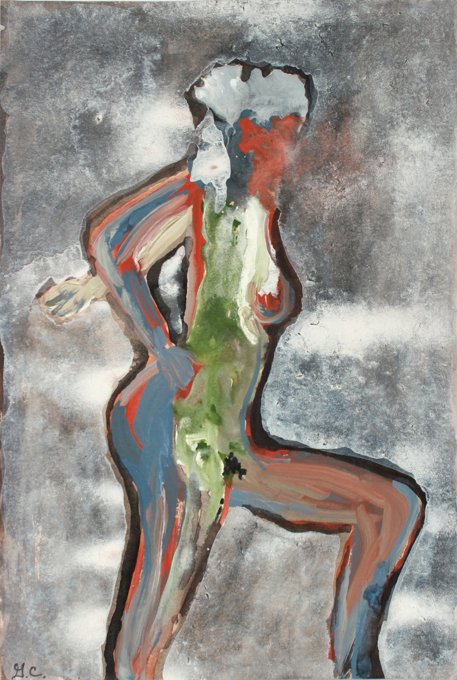 <i>Abbie</i> <br>2018-19 Mixed Media Nude<br><br>#A7439