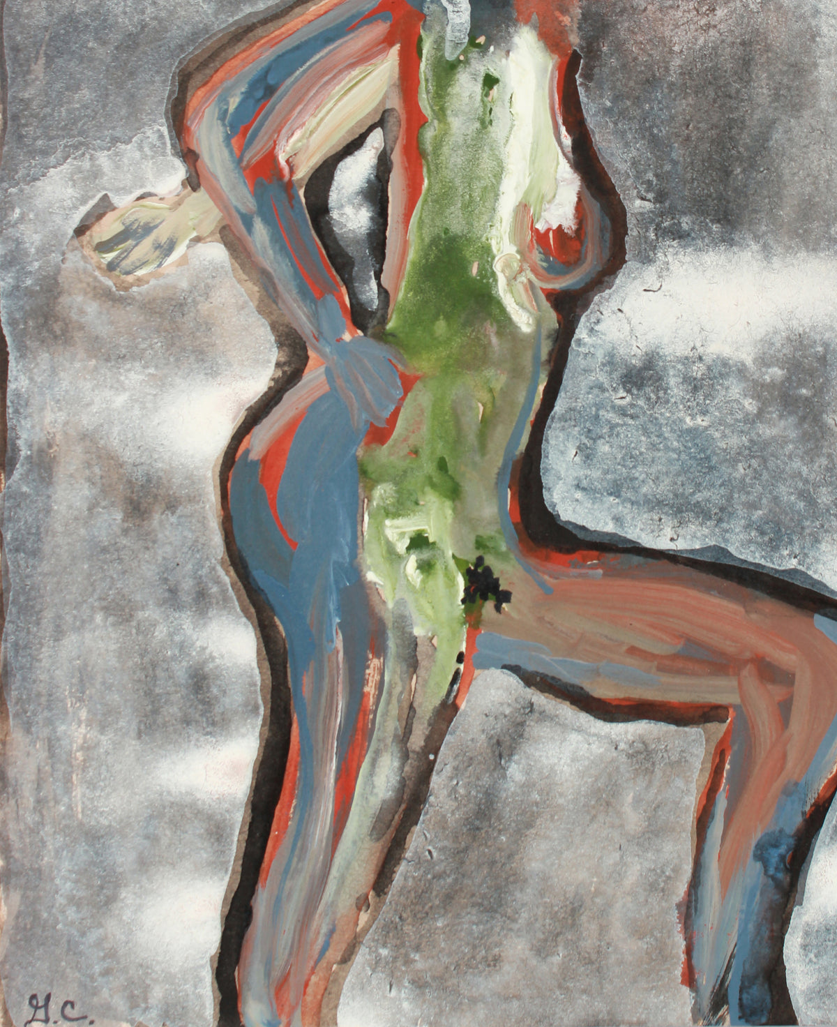 <i>Abbie</i> <br>2018-19 Mixed Media Nude<br><br>#A7439