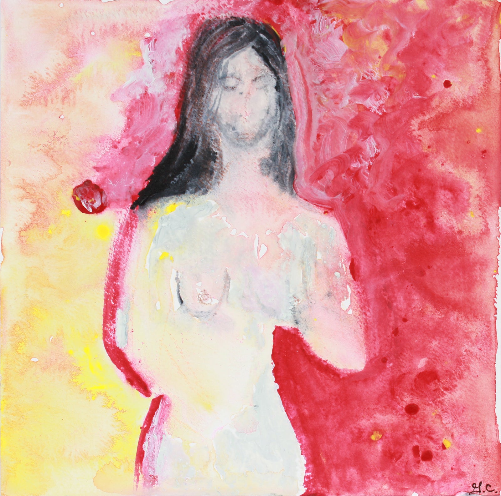 <i>Suzana Red</i> <br>2018-19 Mixed Media <br><br>#A7442