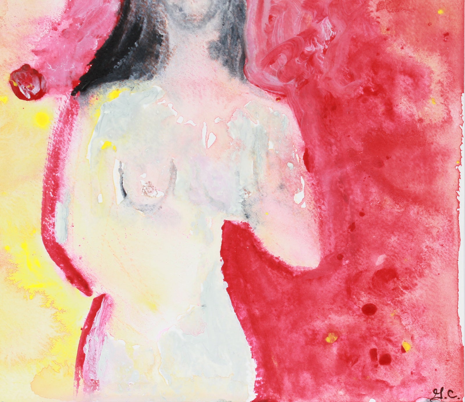 <i>Suzana Red</i> <br>2018-19 Mixed Media <br><br>#A7442