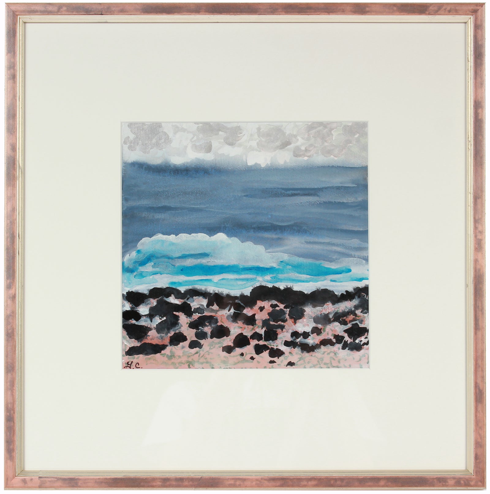 <i>Secret Beach</i> <br>2018-19 Mixed Media <br><br>#A7443