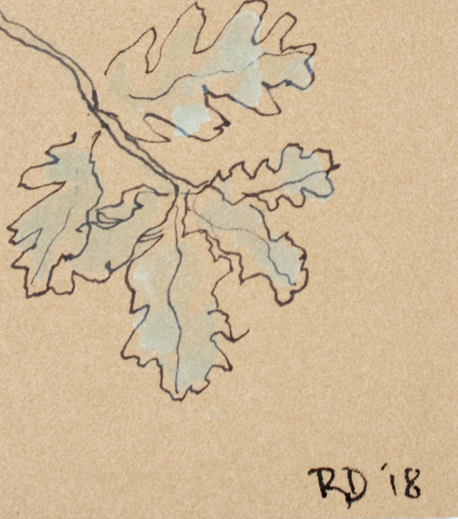 <i>Little Plants of Big Sur IV</i> <br>2018 Ink & Gouache on Paper <br><br>#A7482