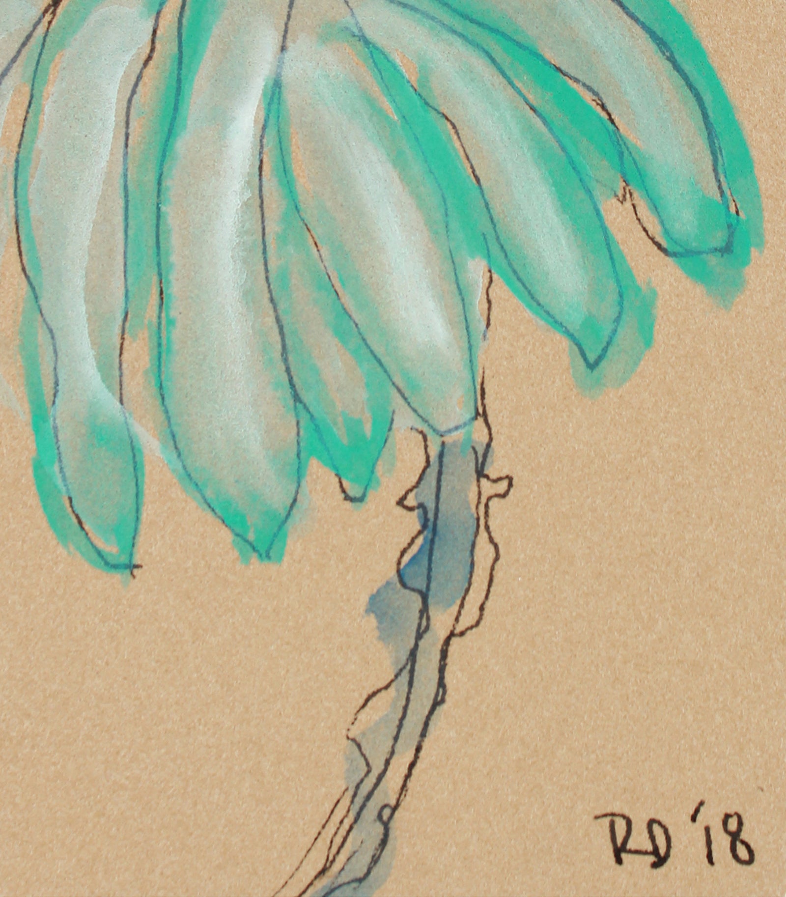 <i>Little Plants of Big Sur X</i><br>2018 Gouache & Ink<br><br>#A7487