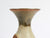 Cream-Colored Vase with Flower Detail <br>1973 Stone Ground Ceramic <br><br>#A7516