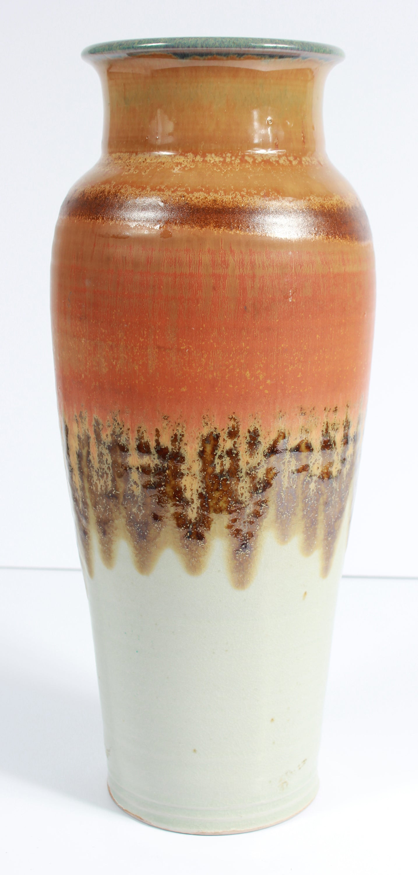 20th Century Stone Ground Ceramic with Tri-Color Pattern <br><br>#A7529