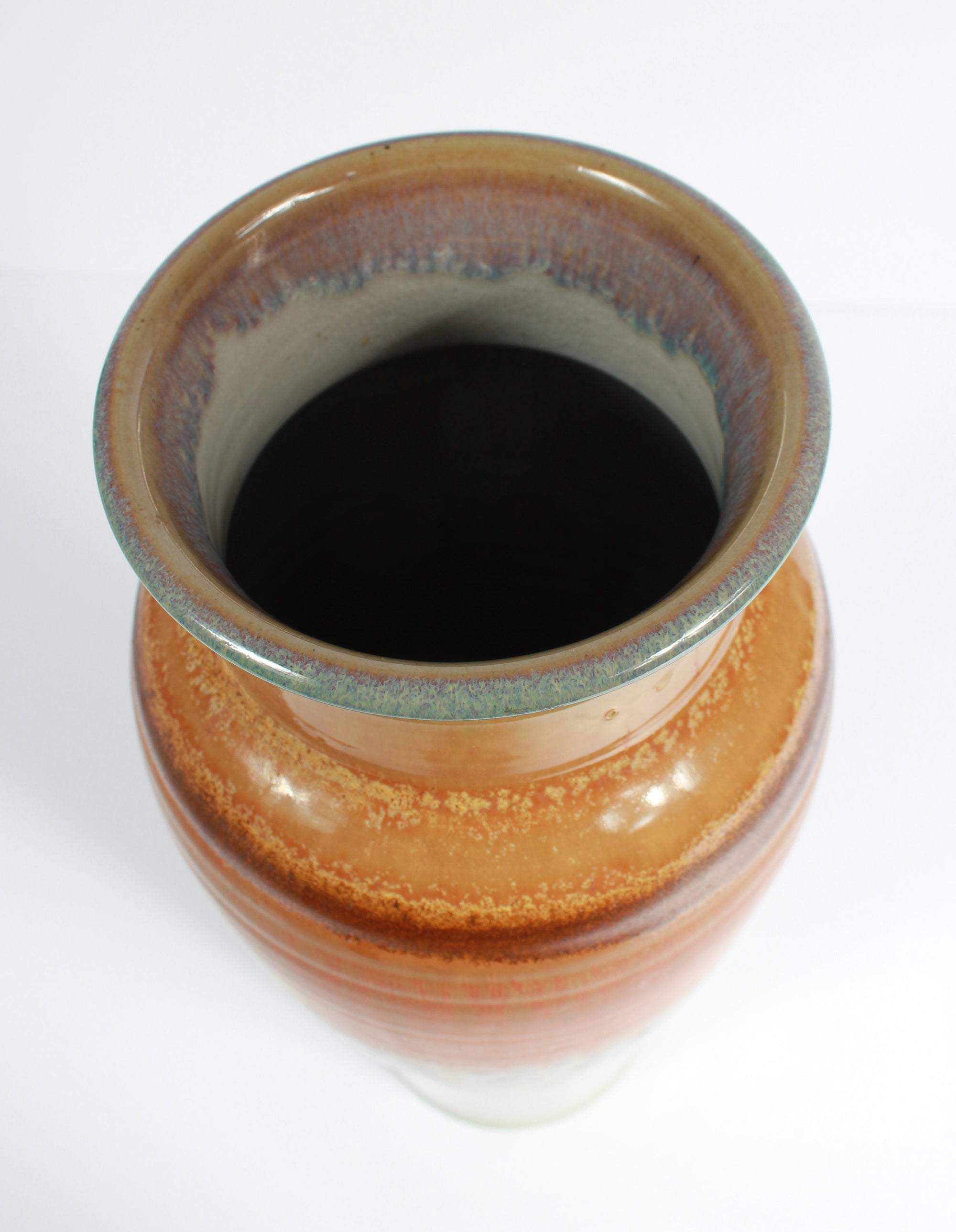 20th Century Stone Ground Ceramic with Tri-Color Pattern <br><br>#A7529