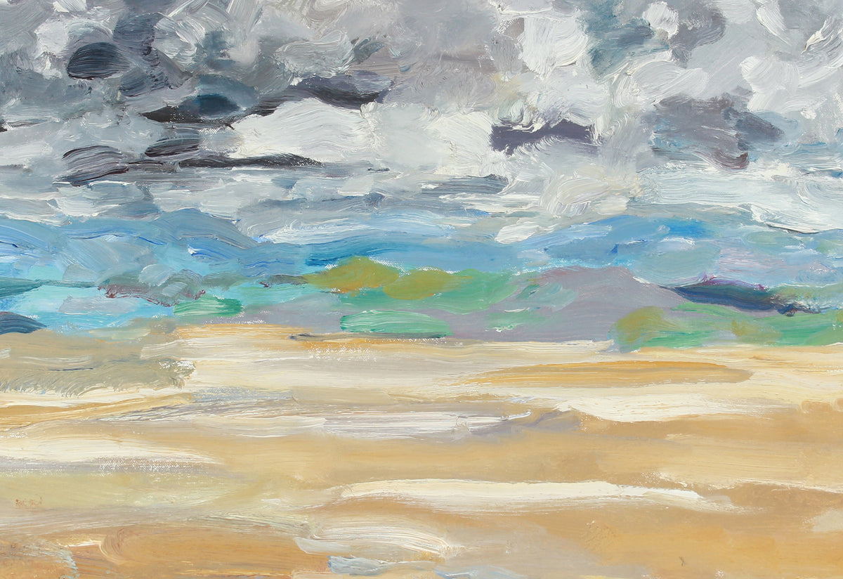 Serene Bay Area Expressionist Landscape <br>1989 Oil <br><br>#A7569