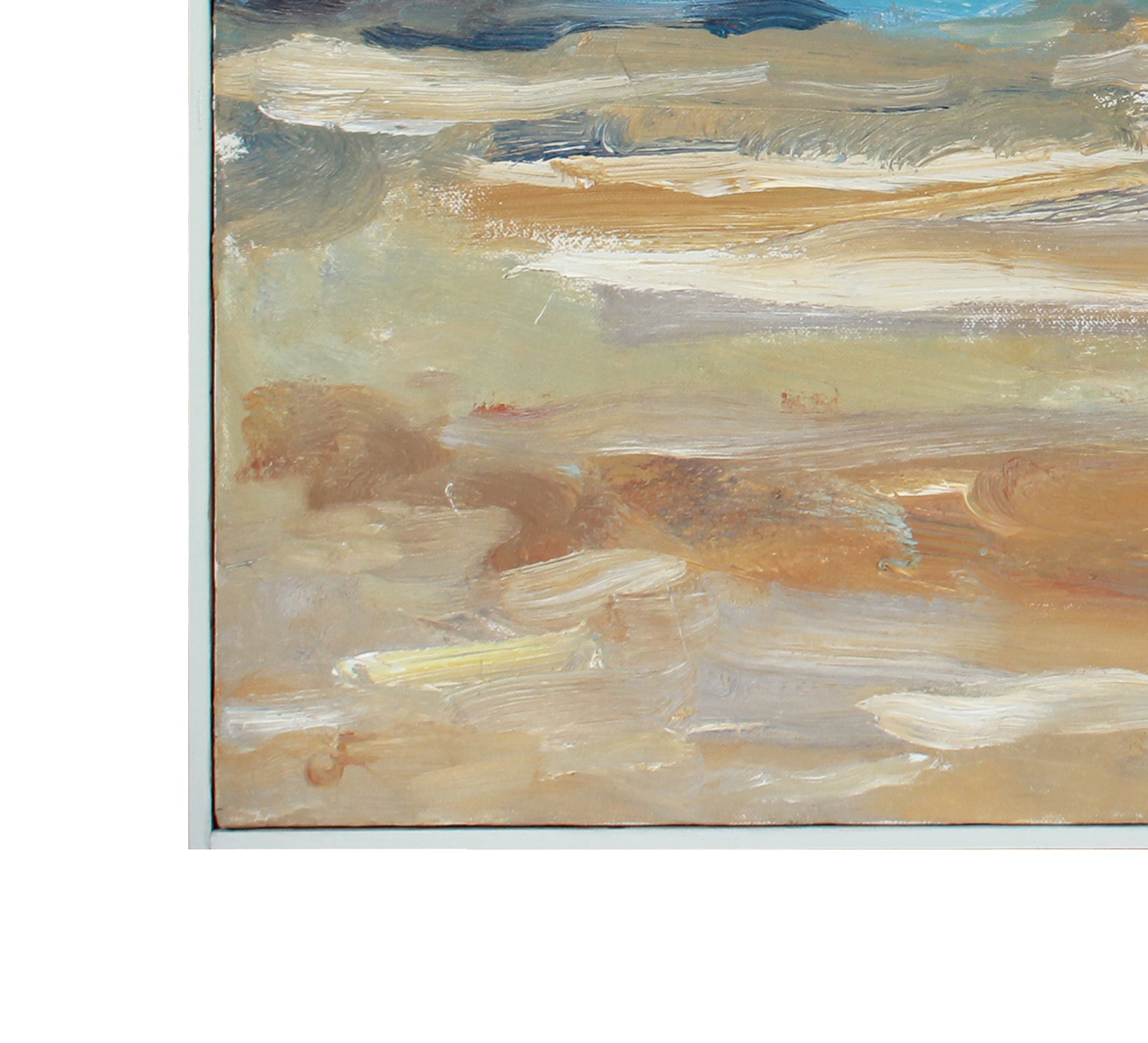 Serene Bay Area Expressionist Landscape <br>1989 Oil <br><br>#A7569