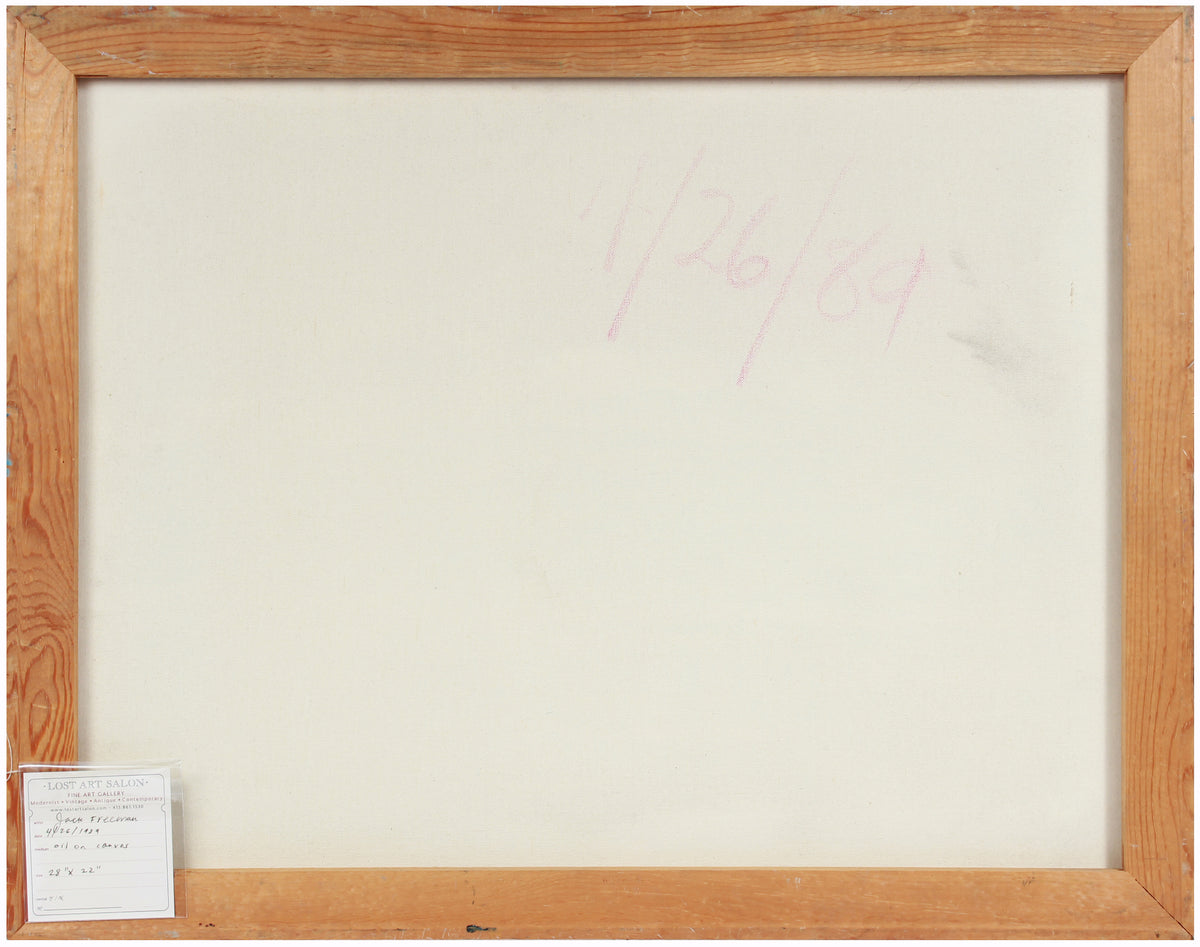 Serene Bay Area Expressionist Landscape <br>1989 Oil <br><br>#A7569