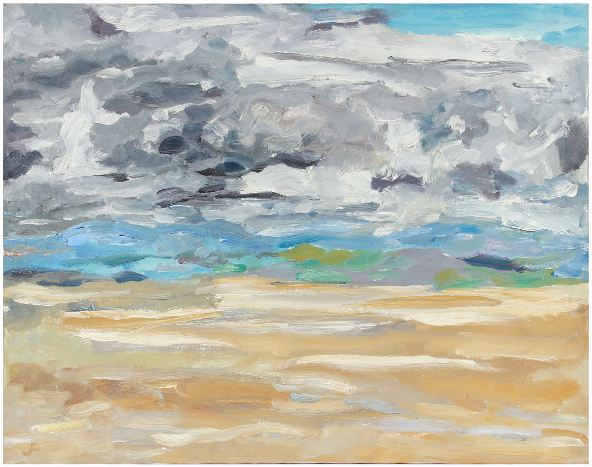 Serene Bay Area Expressionist Landscape <br>1989 Oil <br><br>#A7569