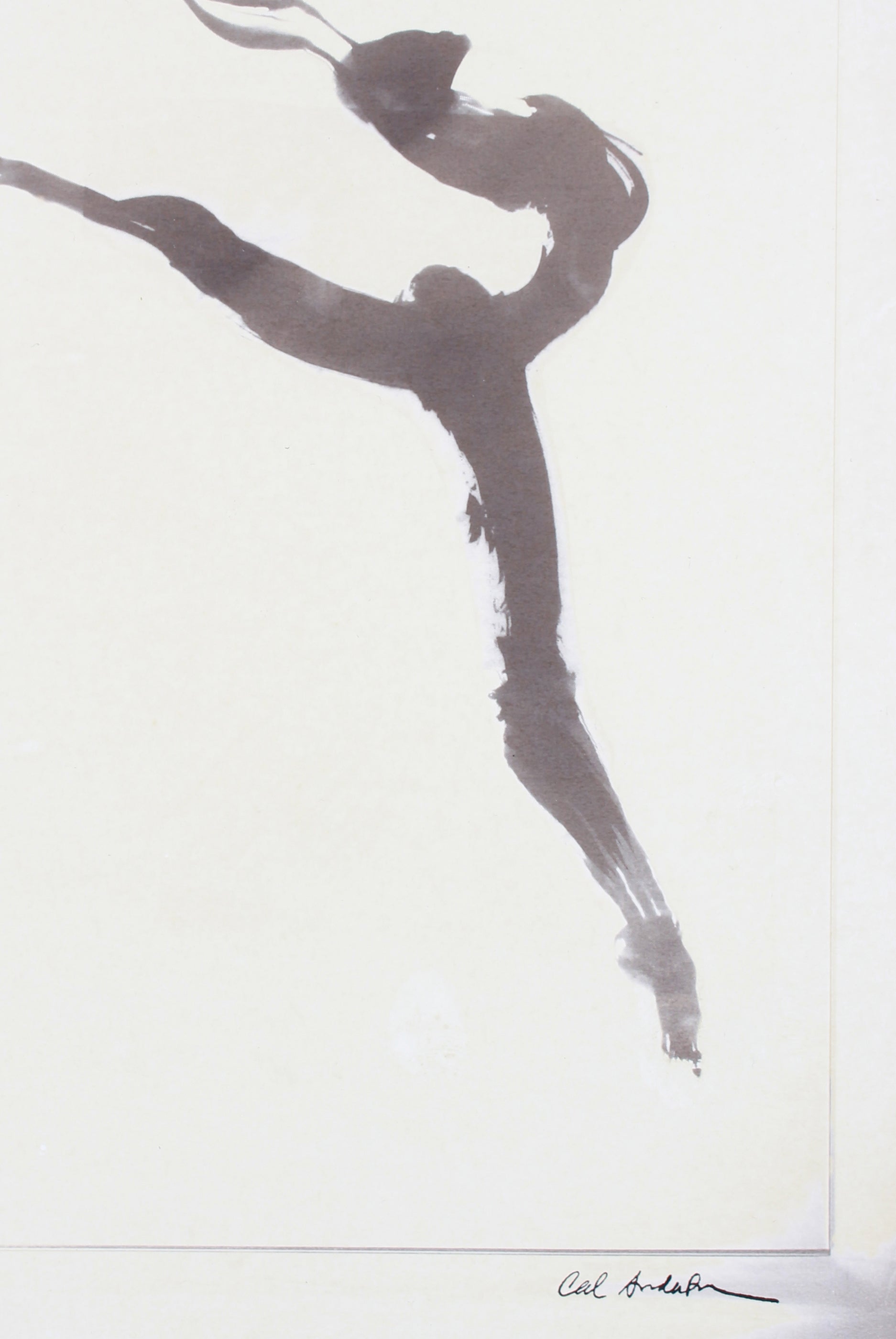 Leaping Abstracted Dancer <br>Mid 20th Century Photocopy <br><br>#A7618