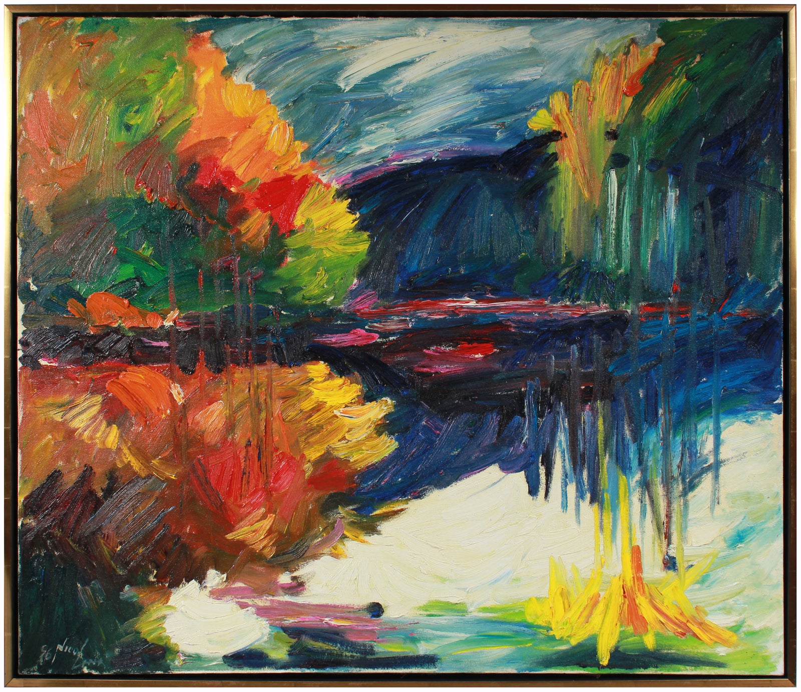 <i>Lake Temescal</i> <br>1996 Oil <br><br>#A7709