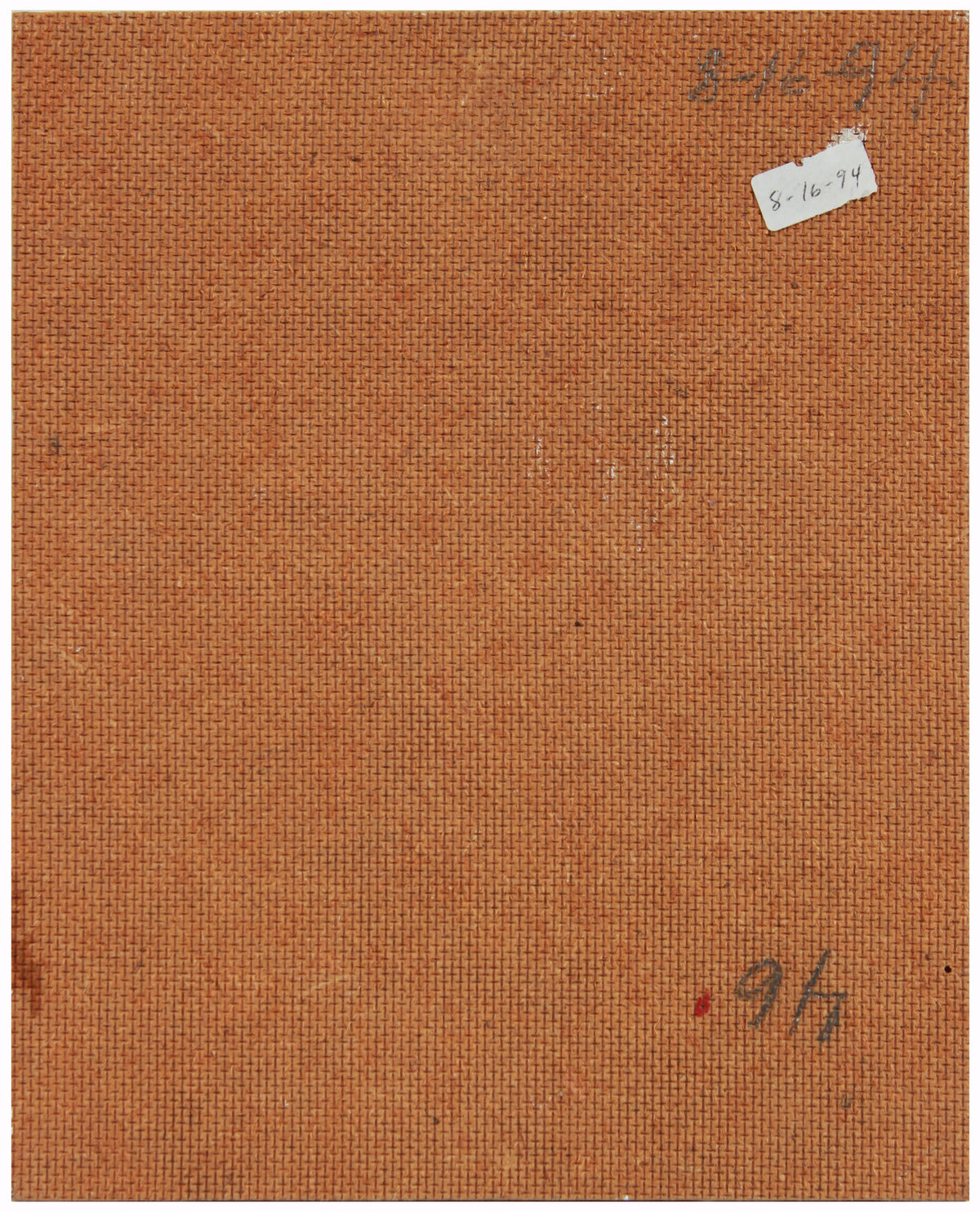 Surreal Man with Red Eyes <br>1994 Oil Scene <br><br>#A7735