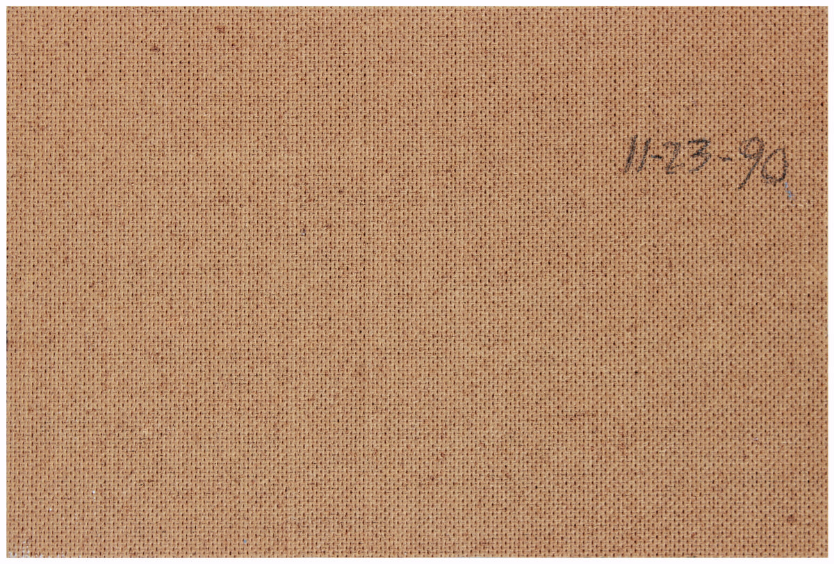 Playful Surrealist Composition <br>1990 Oil <br><br>#A7738