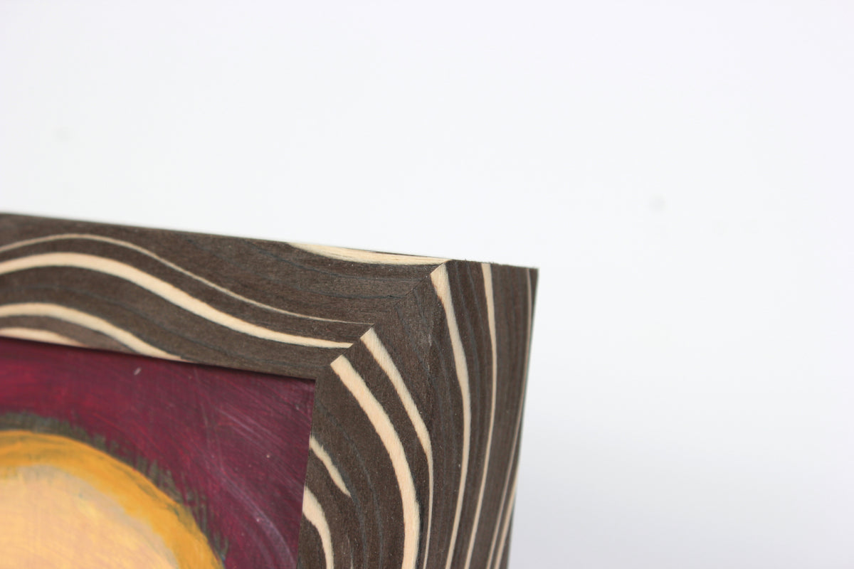 Two Colorful Surreal Figures <br>1995 Oil <br><br>#A7741