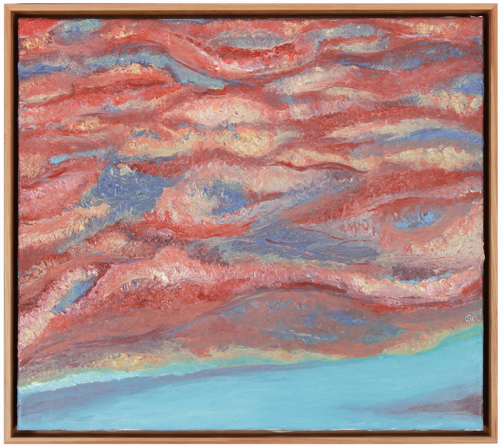 <i>Cotton Candy Mendocino Sunset</i> <br>2019 Oil <br><br>#A7820