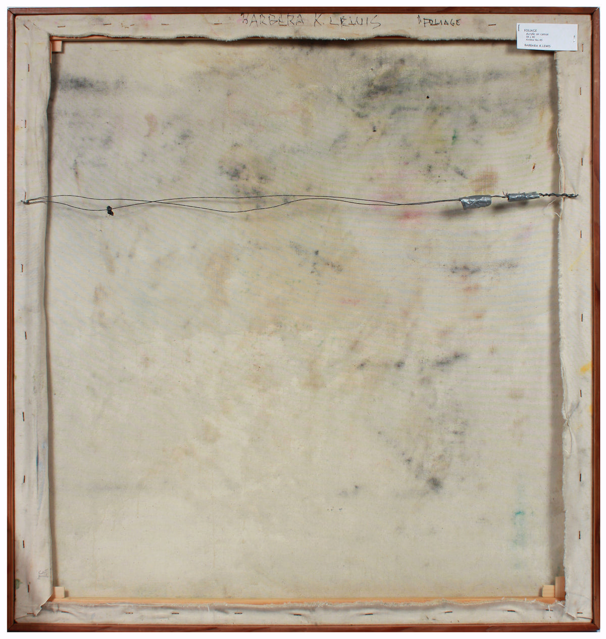 <i>Foliage</i> <br>20th Century Oil <br><br>#A7859