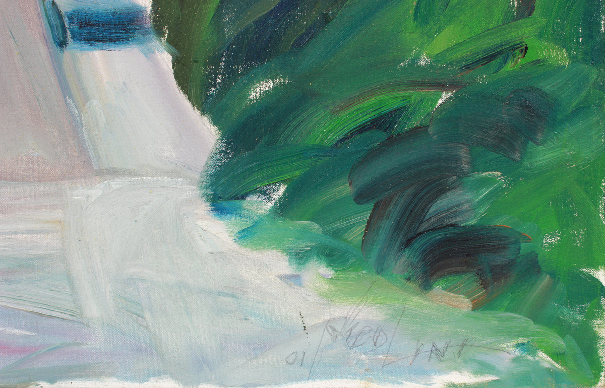 Sunlit Bay Area Cityscape <br>2000 Oil <br><br>#A7864