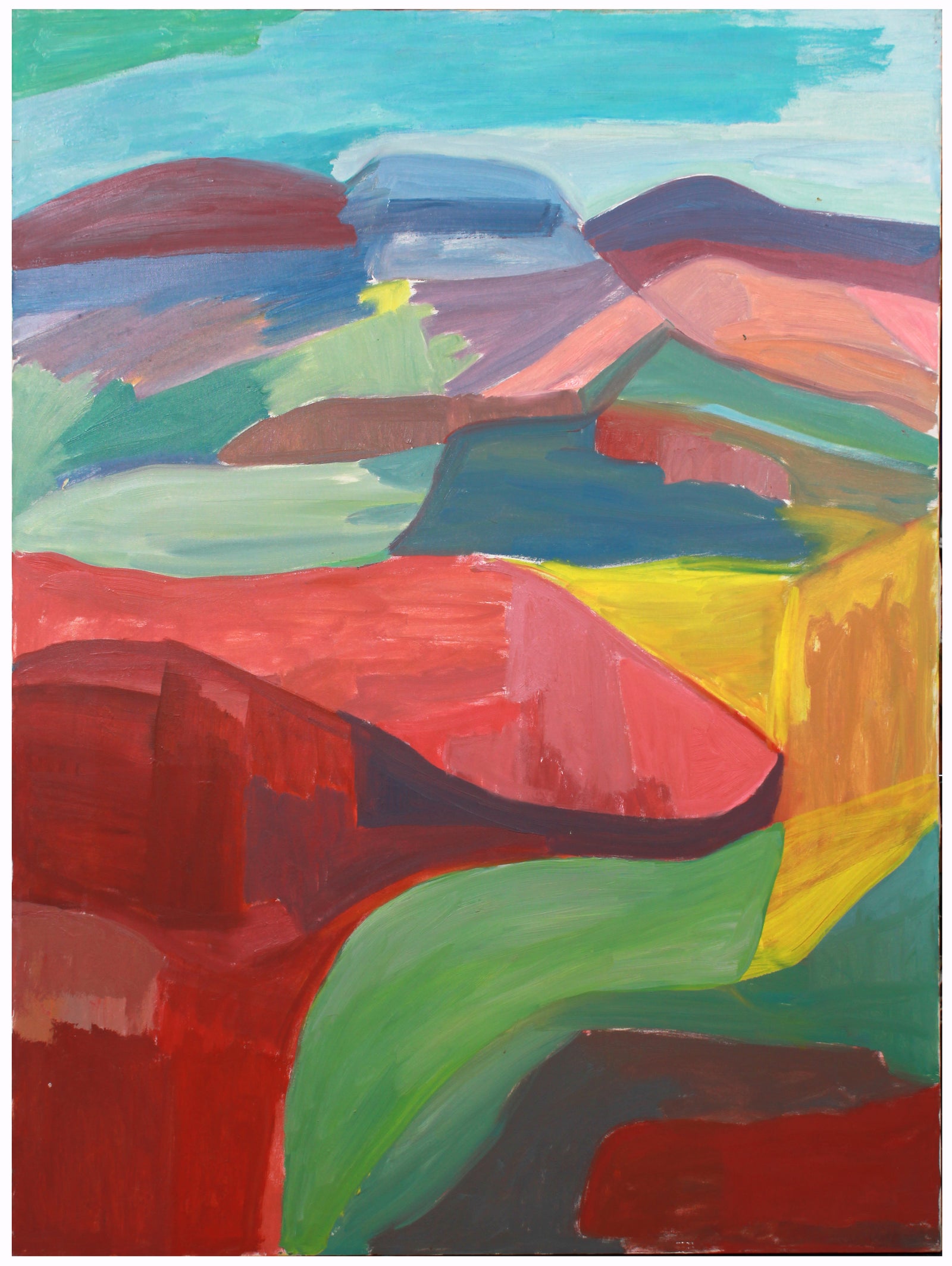 <i>The Canyon</i> <br>1986 Oil Abstract <br><br>#A7872