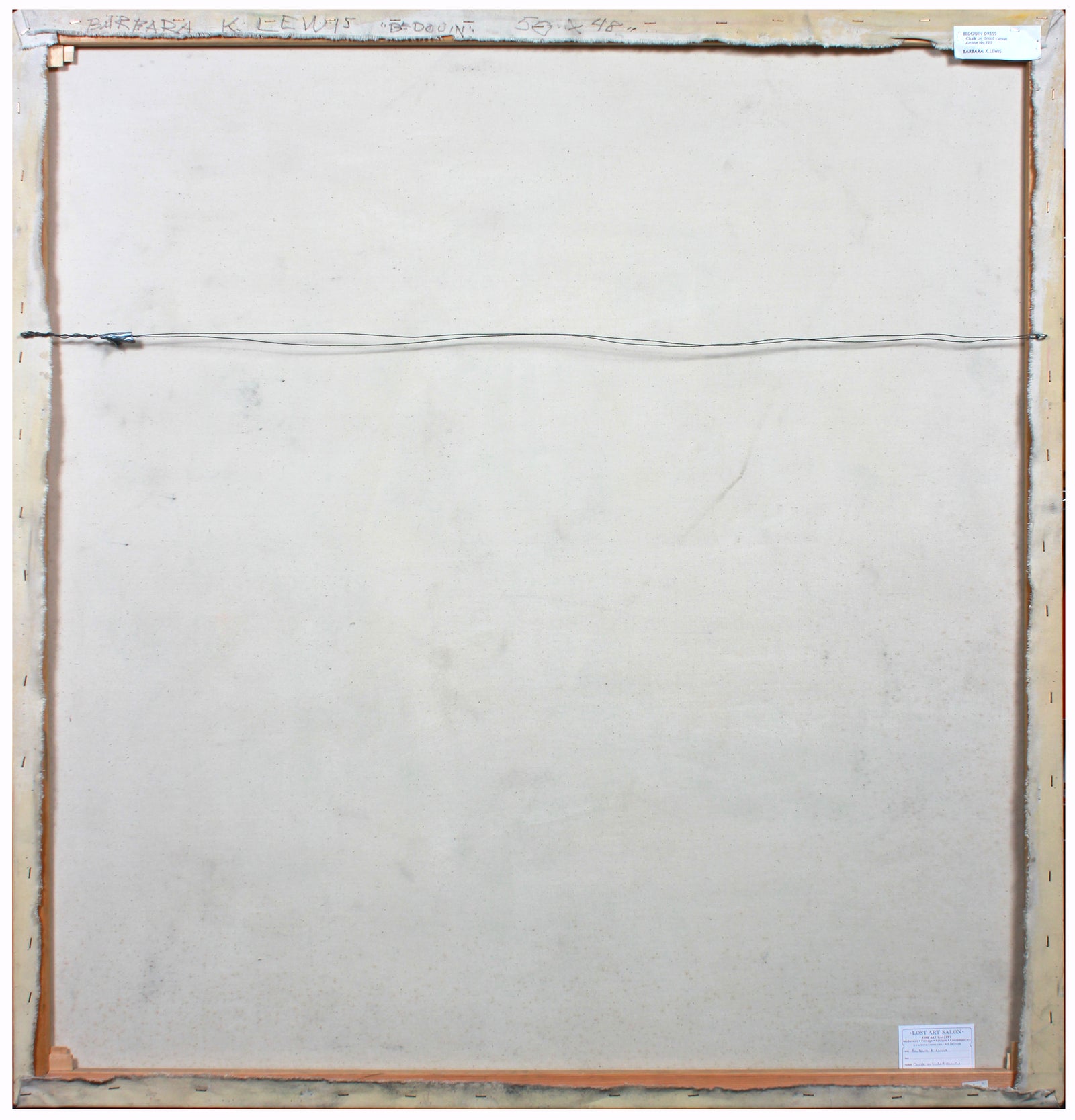 <i>Bedouin Dress</i> <br>20th Century Chalk Painting <br><br>#A7880