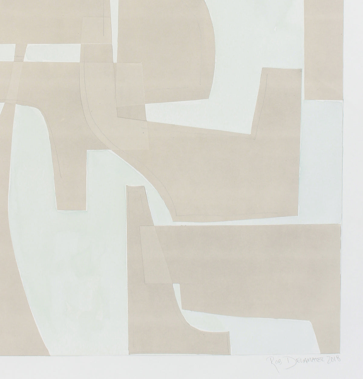 <i>Desert Moon I</i> <br>2018 Monotype & Gouache <br><br>#A7910