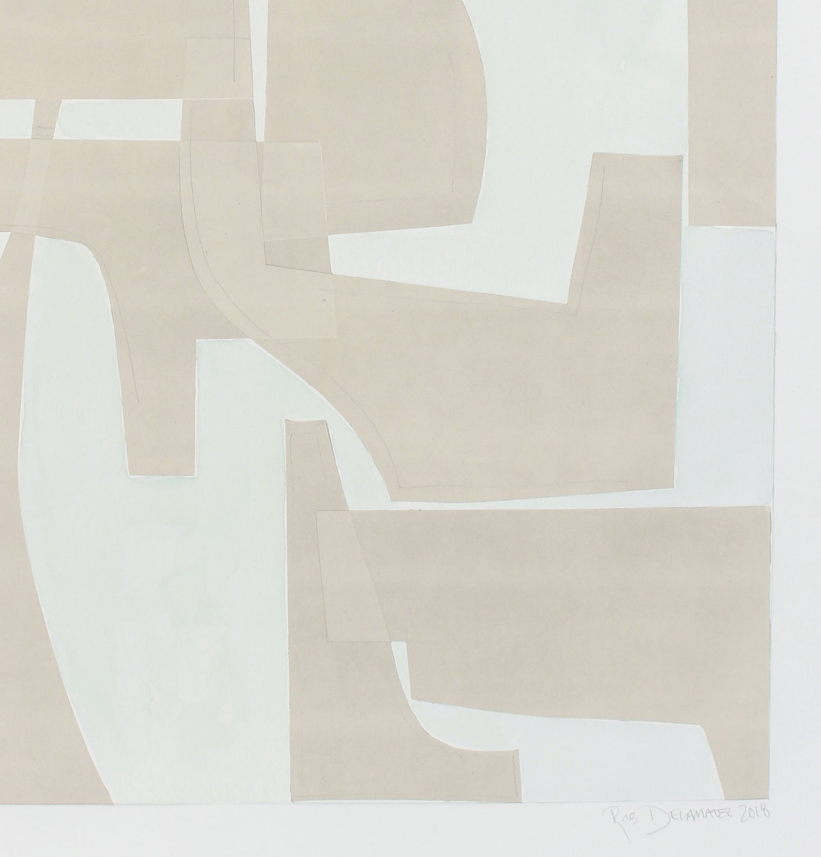 <i>Desert Moon I</i> <br>2018 Monotype & Gouache <br><br>#A7910