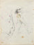 Nymph-like Figures - Study <br>20th Century Mixed Media Drawing <br><br>#A7974