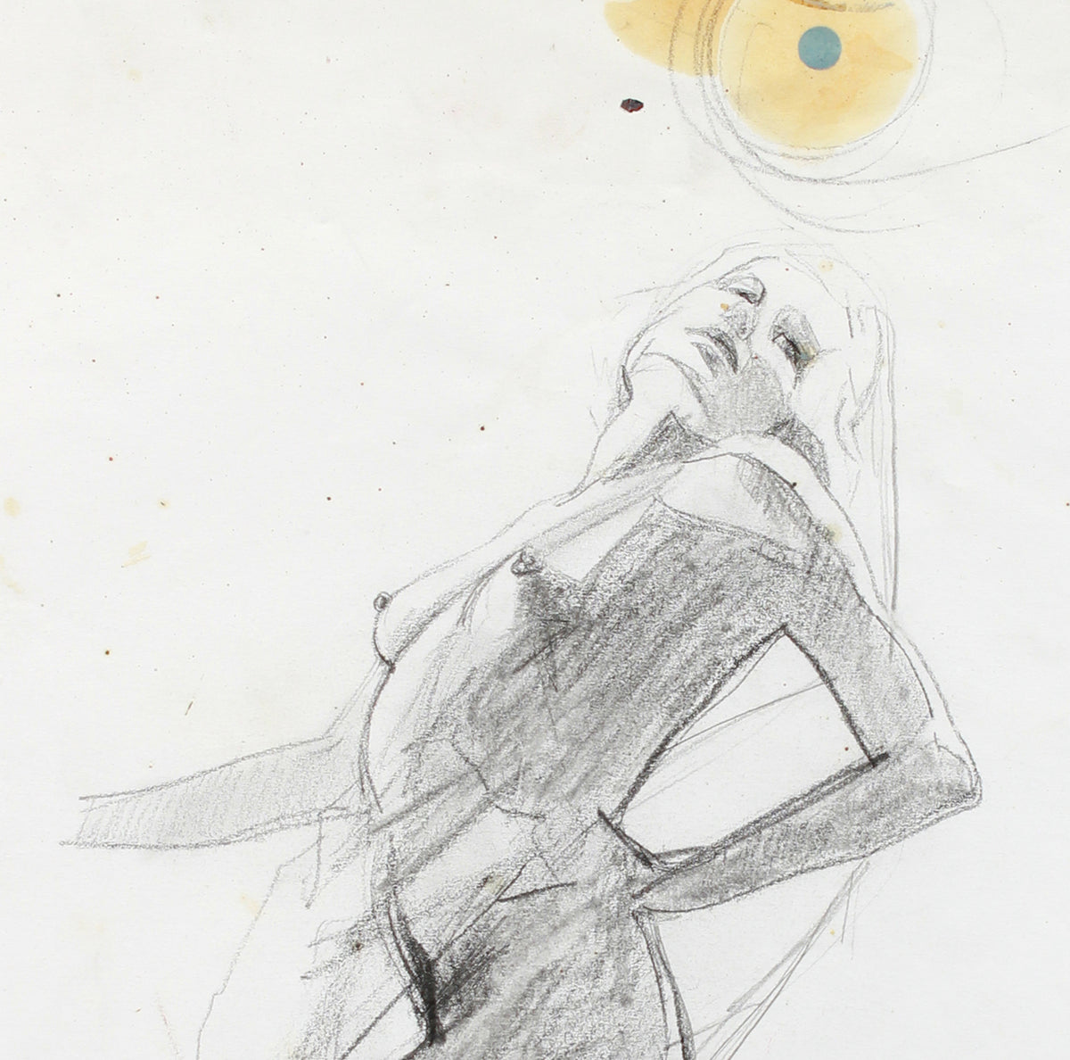 Dancers Pose - Study <br>Late 20th Century Graphite <br><br>#A7976