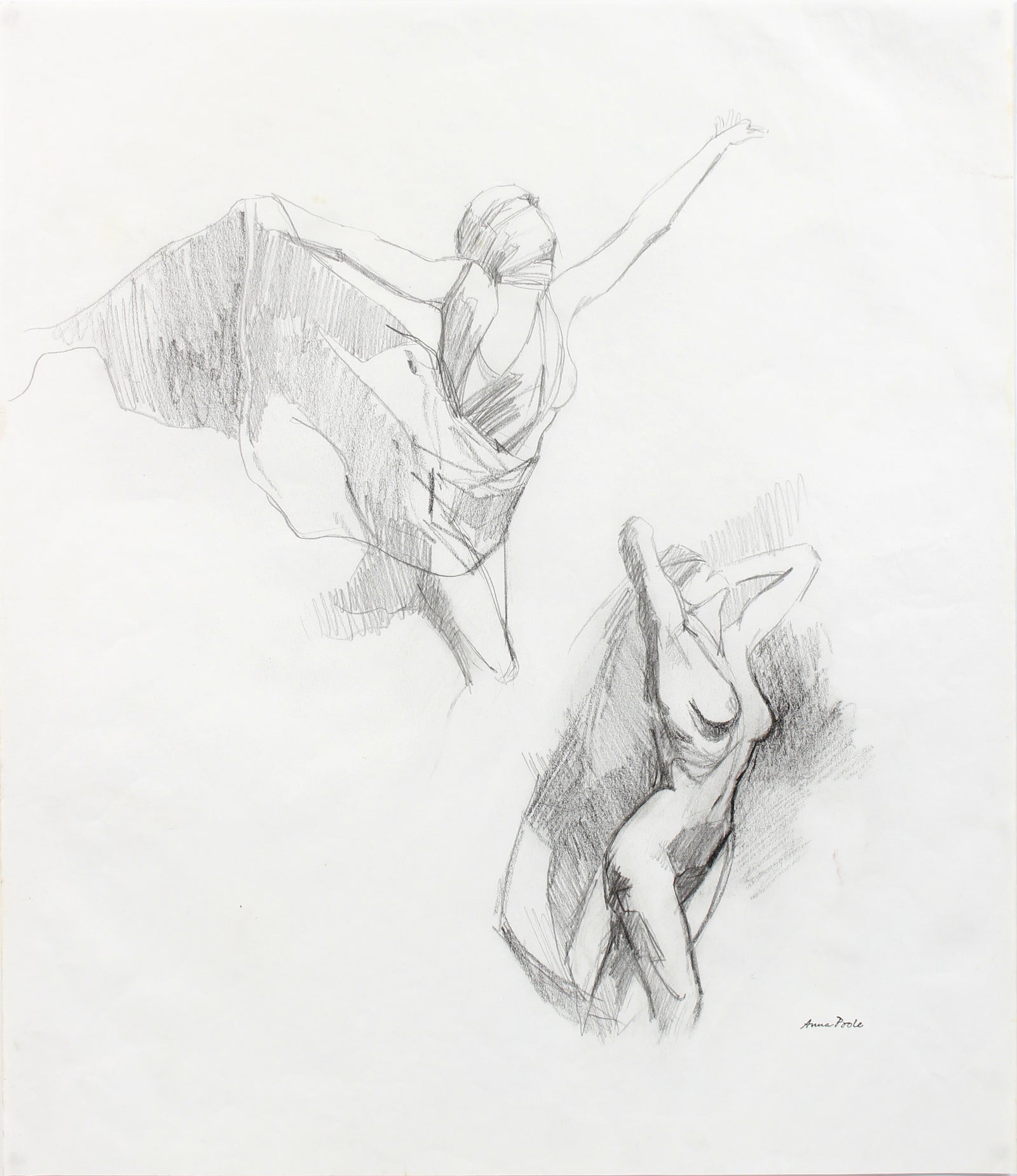 Spectral Female Nude Studies <br>20th Century Graphite <br><br>#A7978