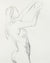 Reaching Female Nude Study <br>20th Century Charcoal <br><br>#A7982