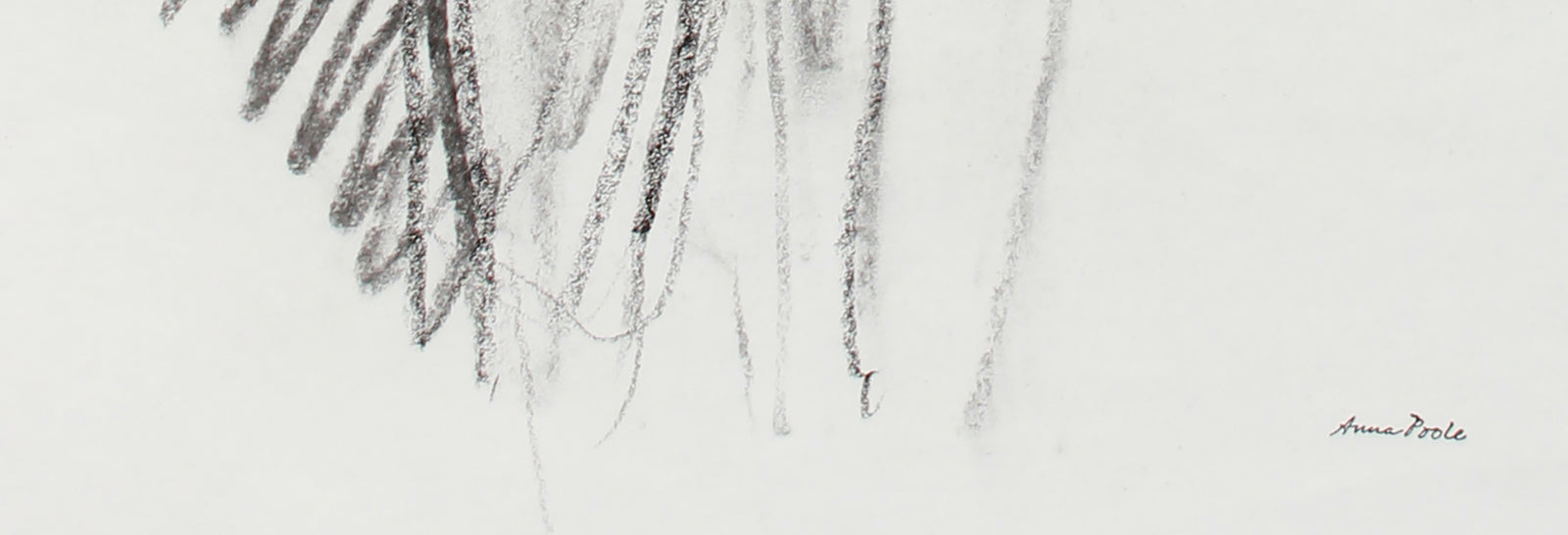 Aloof Standing Female Nude <br>20th Century Charcoal <br><br>#A7986