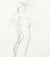 Contrapposto Model Study <br>Late 20th Century Charcoal <br><br>A7987