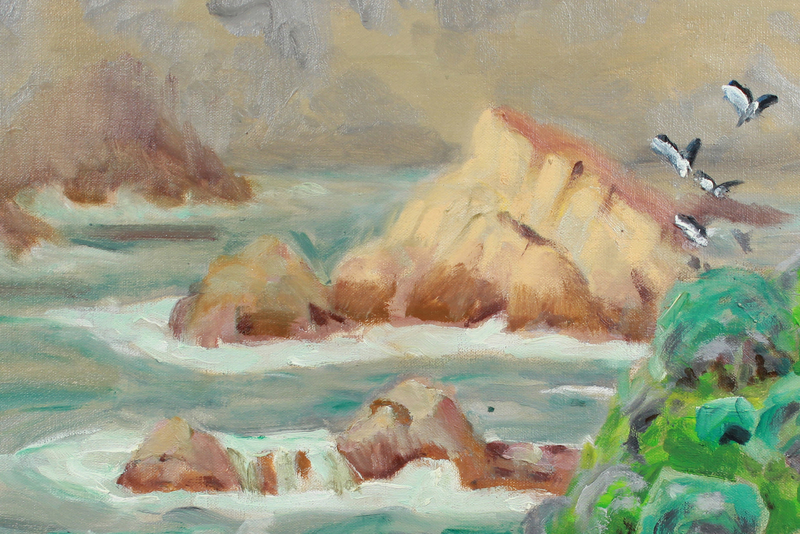 Seaside Highway & Seagulls <br>20th Century Oil <br><br>#A8030